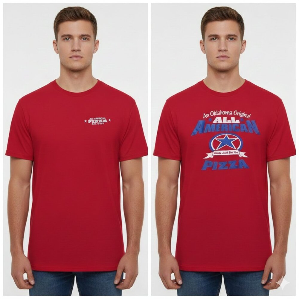 Oklahoma All‑American Pizza T‑Shirt – Size XL
